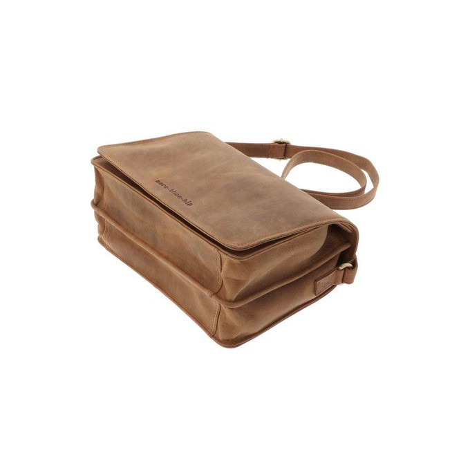 Handtas van mat bruin vintage  ecoleer - Daisy from MoreThanHip