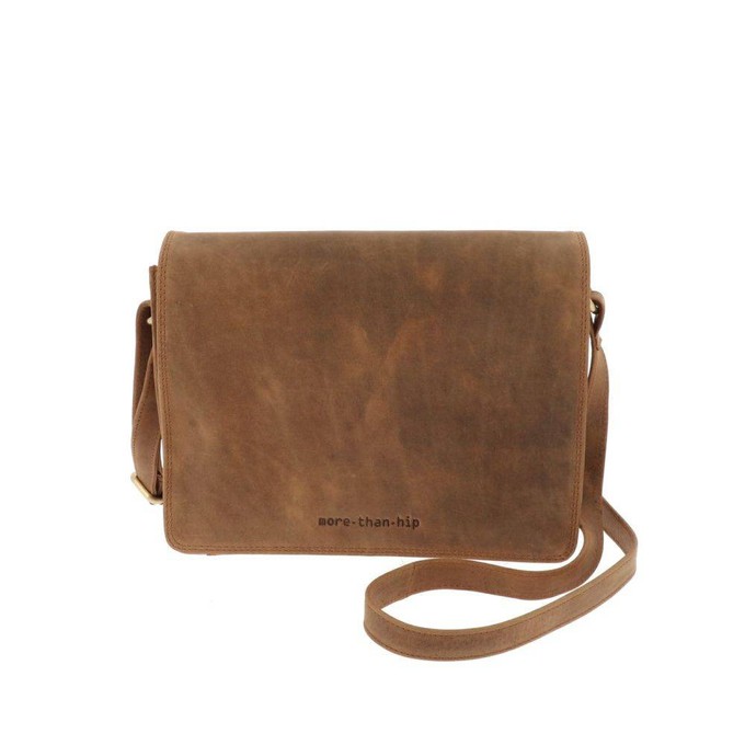 Handtas van mat bruin vintage  ecoleer - Daisy from MoreThanHip