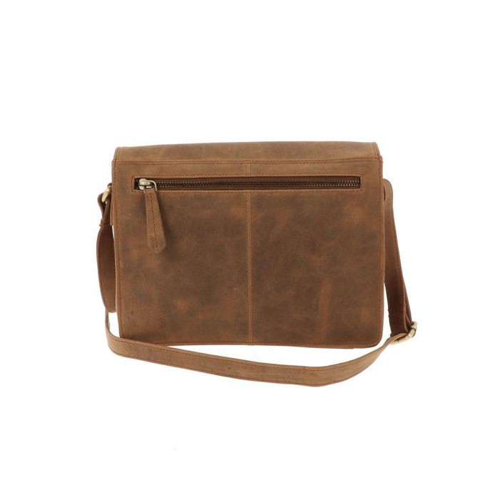 Handtas van mat bruin vintage  ecoleer - Daisy from MoreThanHip