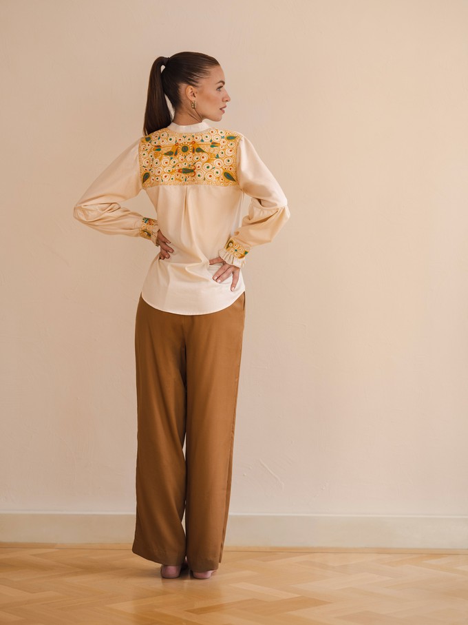 Vilma blouse ochre from Moyocoyo