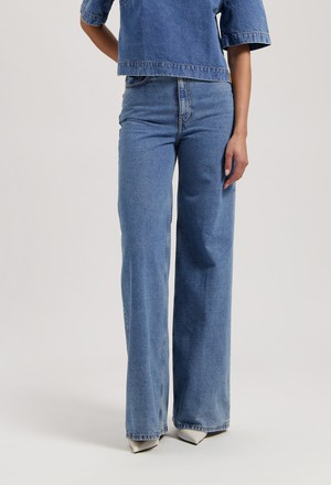 Sara High Loose - Stone Vintage from Mud Jeans