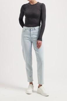 Mams High Tapered - Light Stone via Mud Jeans