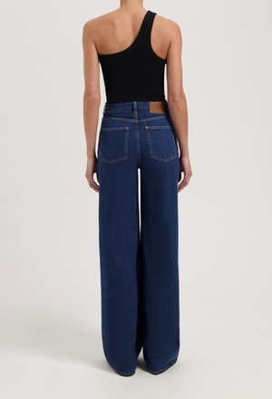 Sara High Loose - Stone Indigo from Mud Jeans