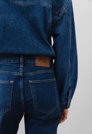 Jamie Mid Loose - Stone Indigo from Mud Jeans