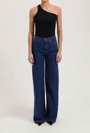 Sara High Loose - Stone Indigo from Mud Jeans