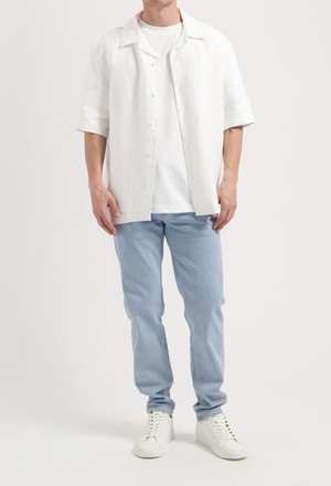 Dunn Low Tapered - Light Stone from Mud Jeans