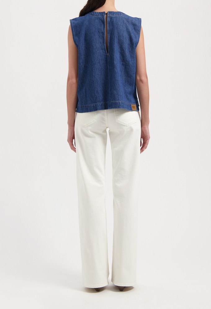 Noa Top - Stone Indigo from Mud Jeans