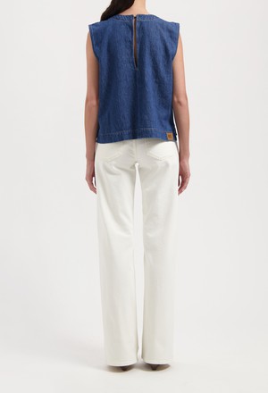 Noa Top - Stone Indigo from Mud Jeans