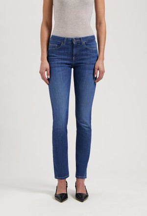 Faye Low Slim - Stone Indigo from Mud Jeans