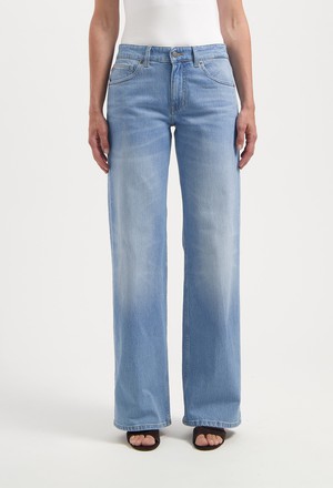 Cleo Mid Loose - Light Stone Vintage from Mud Jeans