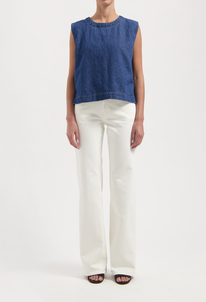 Noa Top - Stone Indigo from Mud Jeans