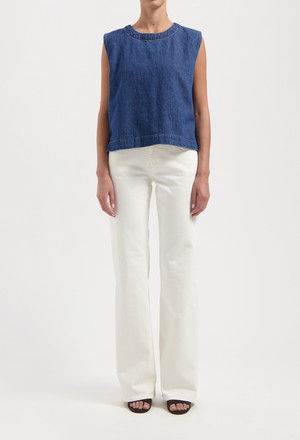Noa Top - Stone Indigo from Mud Jeans