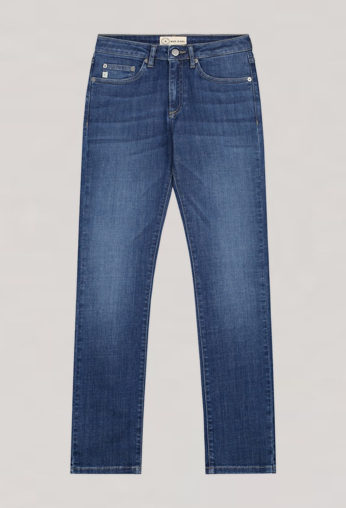 Faye Straight - Stone Indigo from Mud Jeans