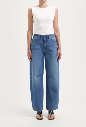 Demi High Balloon - Medium Aged from Mud Jeans