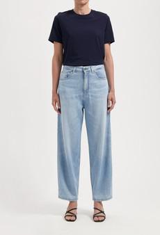 Brooke High Barrel Flow - Stone Vintage via Mud Jeans