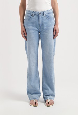 Jamie Mid Loose Flow - Stone Vintage from Mud Jeans