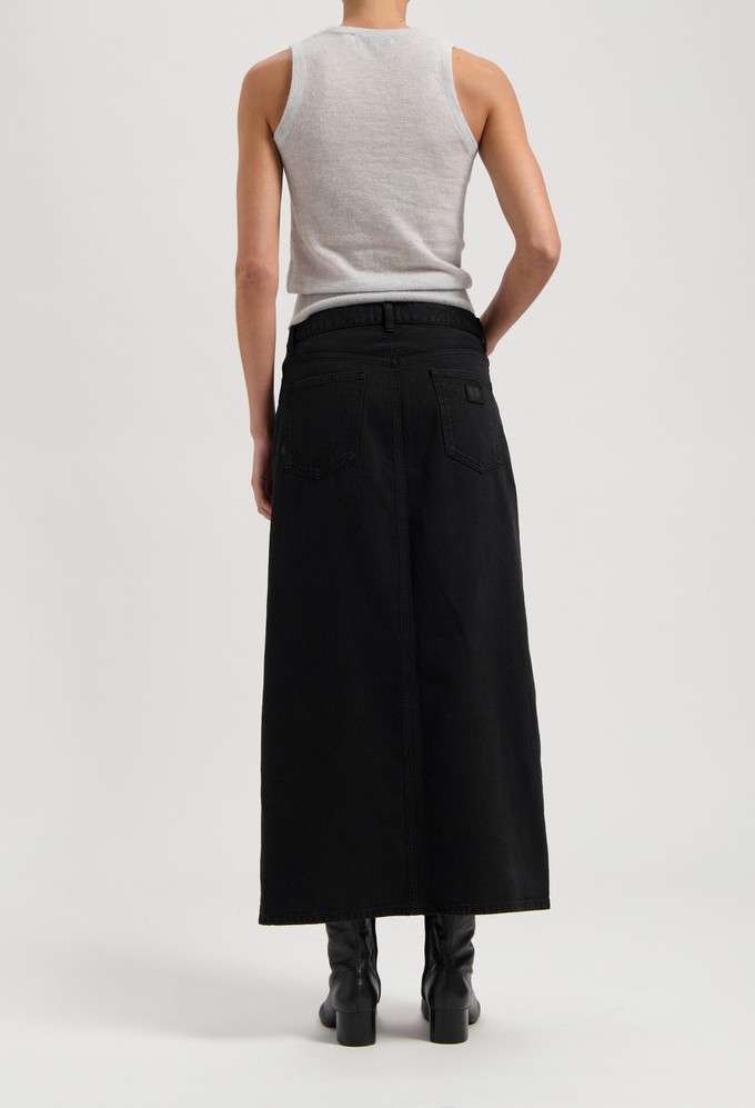 Lena Long Skirt - Nero Nero from Mud Jeans