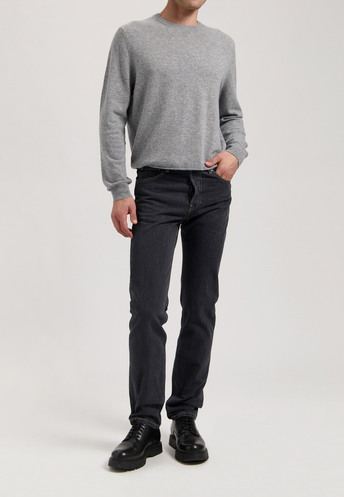 John Mid Straight - Medium Black from Mud Jeans