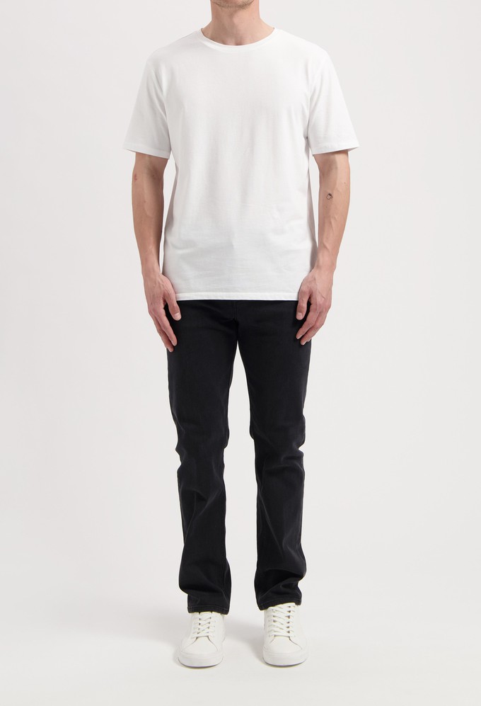 Bryce Mid Straight - Stone Black from Mud Jeans