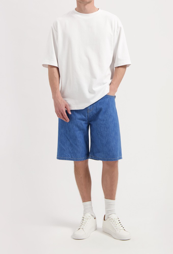 James Denim Short - Medium Stone from Mud Jeans