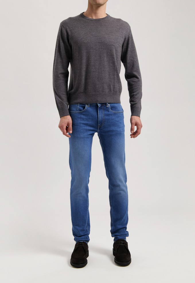 Dunn Low Tapered - Pure Blue from Mud Jeans