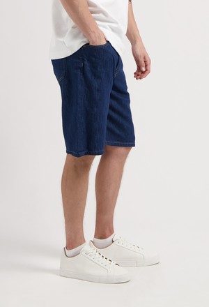 James Denim Short - Stone Indigo from Mud Jeans