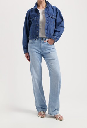 Jamie Mid Loose Flow - Stone Vintage from Mud Jeans