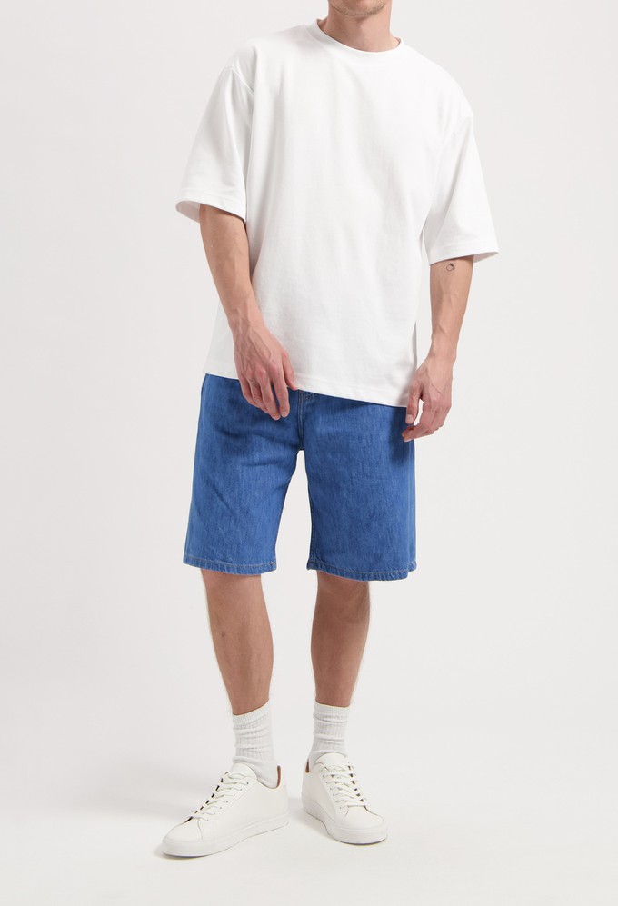 James Denim Short - Medium Stone from Mud Jeans