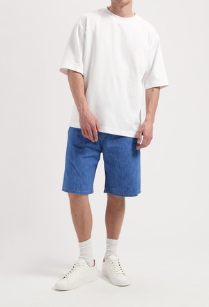 James Denim Short - Medium Stone from Mud Jeans