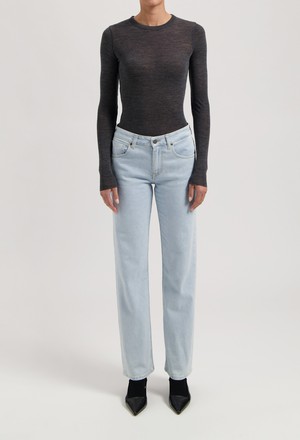 Carry Mid Straight - Light Stone from Mud Jeans