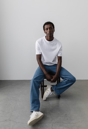 Alex Mid Loose - Light Stone from Mud Jeans