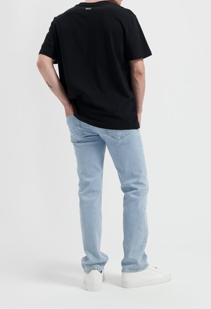 Bryce Mid Straight - Light Stone from Mud Jeans