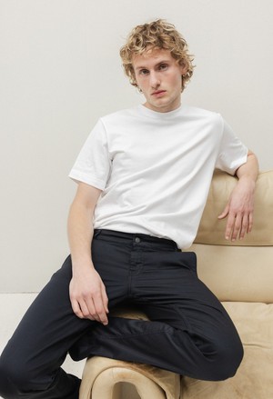 Scott Mid Tapered - Dark Navy from Mud Jeans