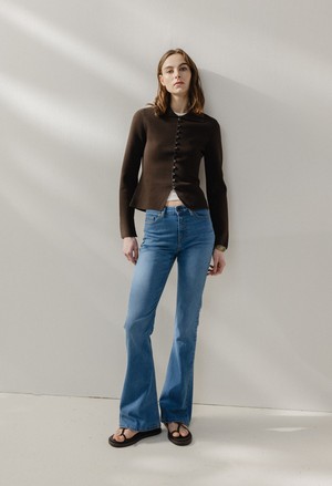 Isy High Flared - Fresh Fade from Mud Jeans
