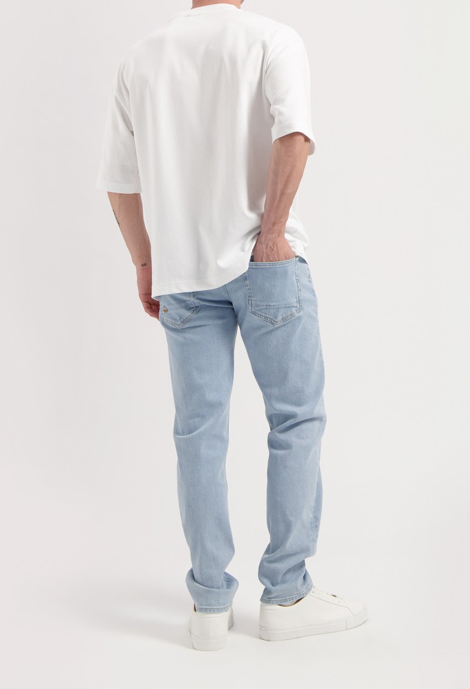 Dunn Low Tapered - Light Stone from Mud Jeans