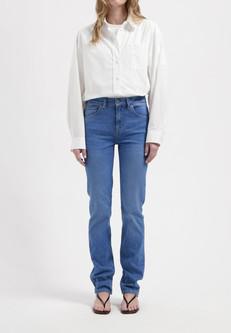 Logan High Slim - Fresh Fade via Mud Jeans