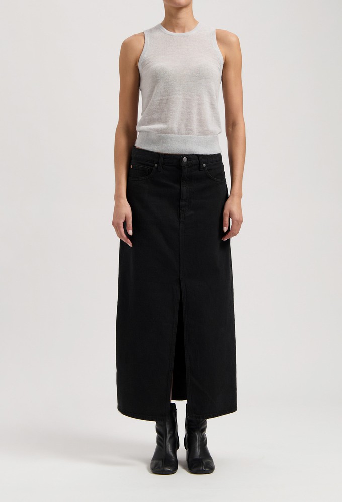 Lena Long Skirt - Nero Nero from Mud Jeans