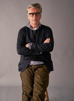 Organic Cotton Stretch Deep Neem Green Pleated Trouser from Neem London