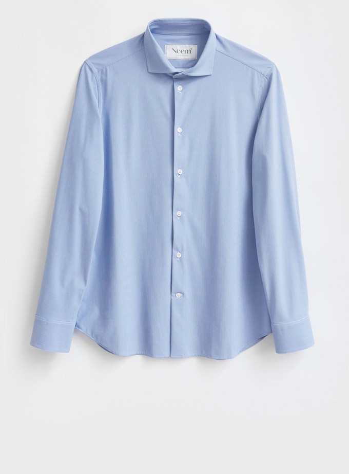 Recycled Sky Italian Como Print Comfort Shirt from Neem London