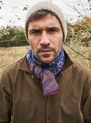 Regenerative Cotton Flannel Dorset Moss St James Overshirt from Neem London