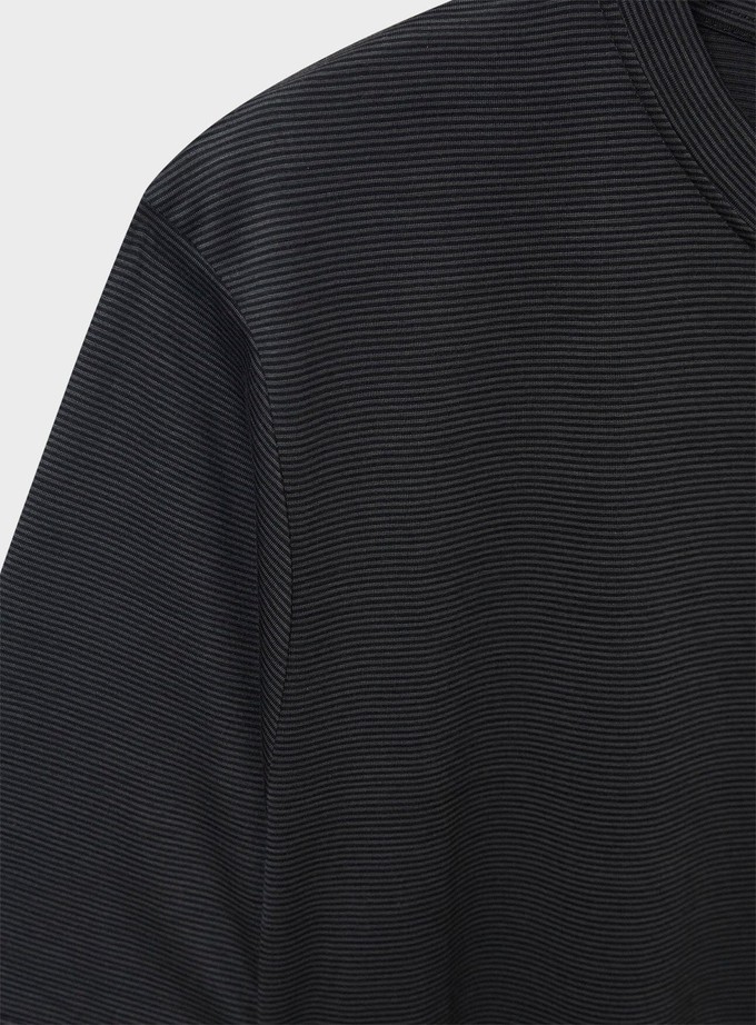 ZQ Merino Wool Black Stripe T-Shirt from Neem London