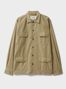 Regenerative Cotton Twill Khaki OverShirt via Neem London