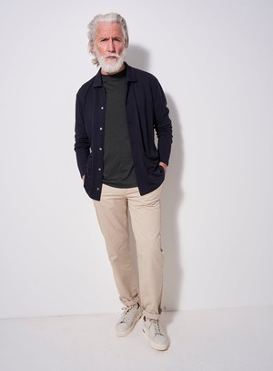 ZQ Merino Neem Navy Overshirt from Neem London