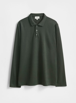 ZQ Merino Deep Neem Super 120s Stretch Polo from Neem London