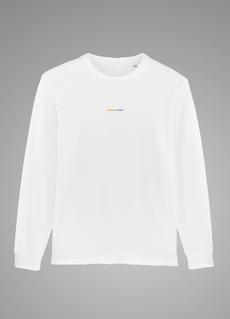 New wave Surfcamp Longsleeve White Gradient via New Habit