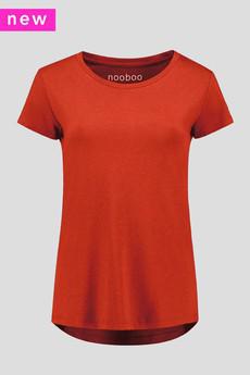 3302 BL - Luxe Bamboo Crew Neck T-Shirt Women - 185 g via Nooboo