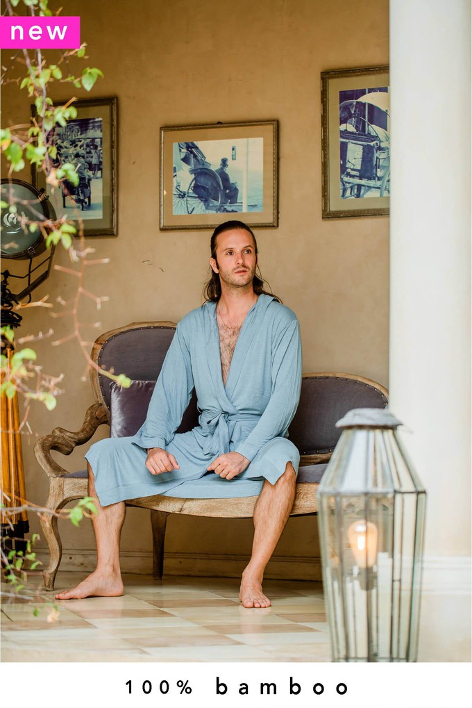 Men's 100% Bamboo Luxe Kimono from Nooboo