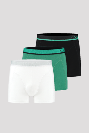 3-PACK NOOBOO LUXE BAMBOO BOXERSHORTS (2+1 FREE) from Nooboo