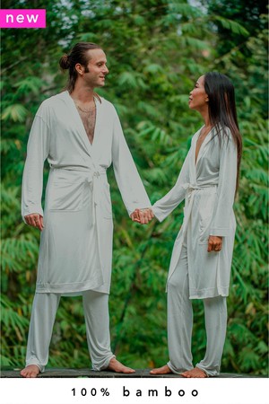 Women's 100% Bamboo Luxe Kimono & Lounge Pants (15% OFF) from Nooboo