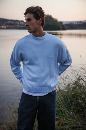 Baby Blue Brushed Jersey from NWHR